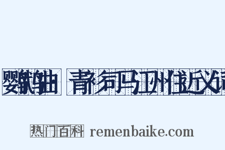 鹦鹉曲·青衫司马江州住近义词是什么意思的图片